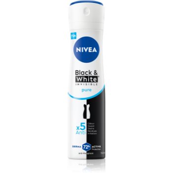 NIVEA Invisible Black & White Pure deodorant antiperspirant împotriva petelor albe și galbene - imagine 2